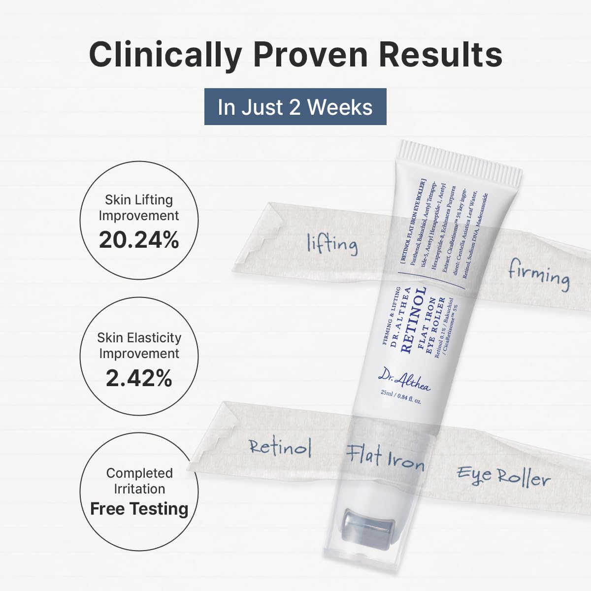 Dr.Althea Retinol Flat Iron Eye Roller 25ml 